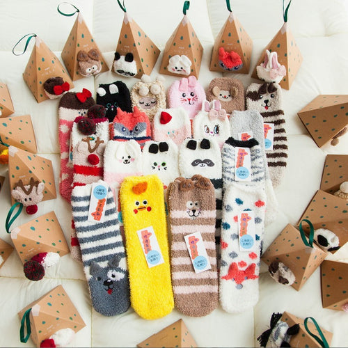 Limited time offerđ„Cute Christmas Style Thickened Warm Socks