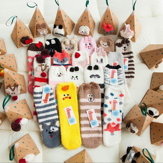 Limited time offer🔥Cute Christmas Style Thickened Warm Socks