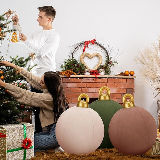 Last Day 70% OFF🎄2025 Giant Inflatable Velvet Christmas Balls