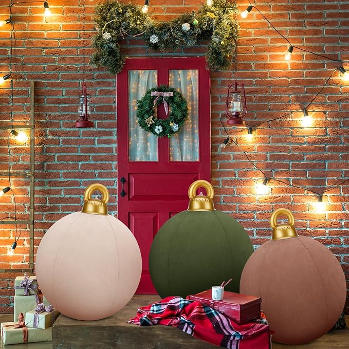 Last Day 70% OFF🎄2025 Giant Inflatable Velvet Christmas Balls
