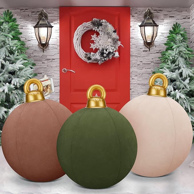 Last Day 70% OFF🎄2025 Giant Inflatable Velvet Christmas Balls