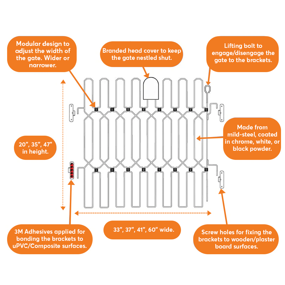 🛒Last Day 69% Off - Dog Safety Gate 🐕🦮