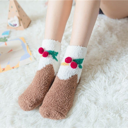 Limited time offer🔥Cute Christmas Style Thickened Warm Socks