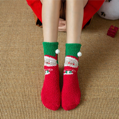 Limited time offer🔥Cute Christmas Style Thickened Warm Socks
