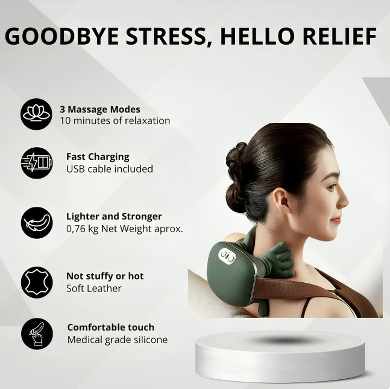 🎁The perfect gift-Portable Neck & Back Relaxing Massager