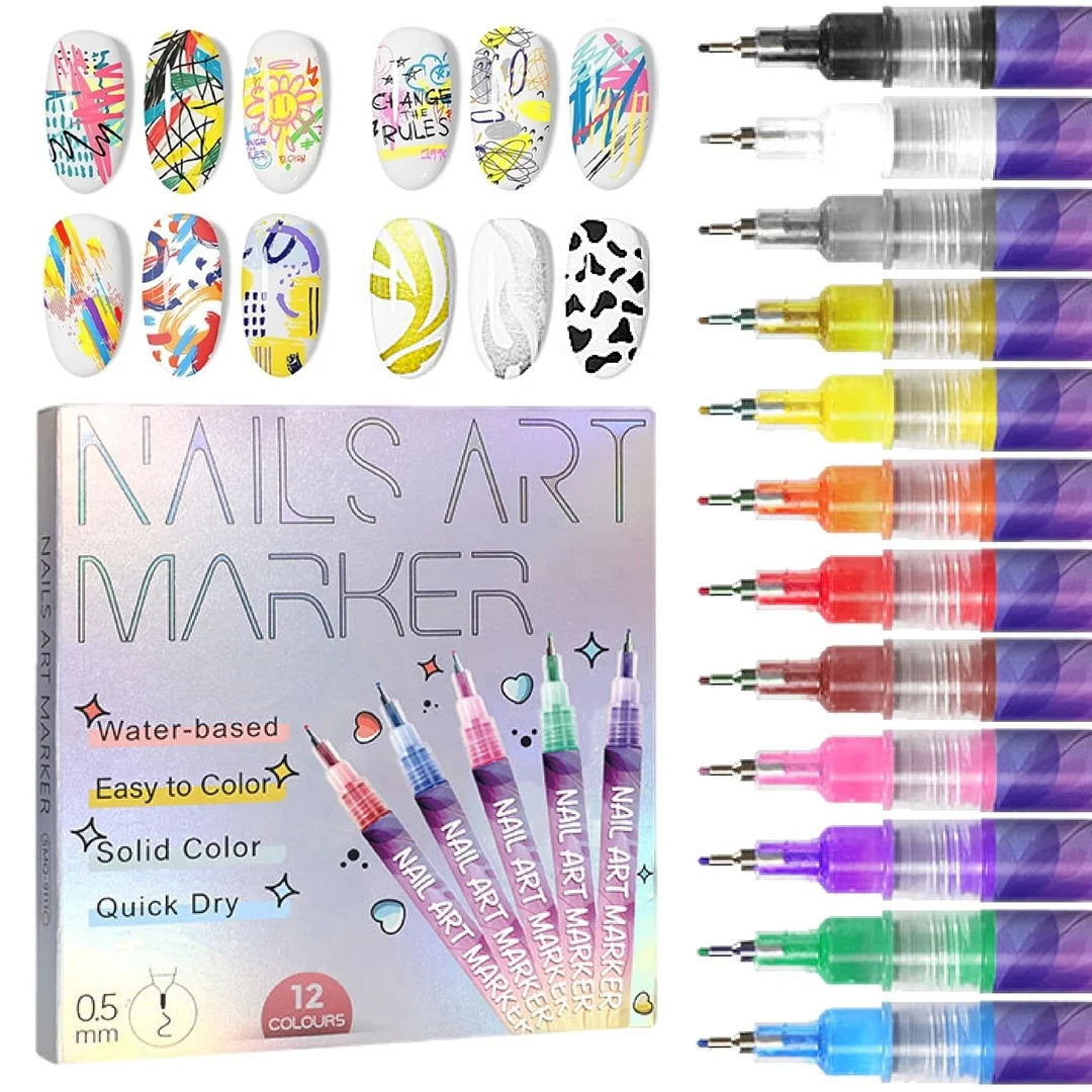 🎁Today's Specials⏳12 Colors Nail Art Pens Set