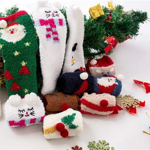 Limited time offer🔥Cute Christmas Style Thickened Warm Socks