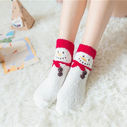 Limited time offer🔥Cute Christmas Style Thickened Warm Socks