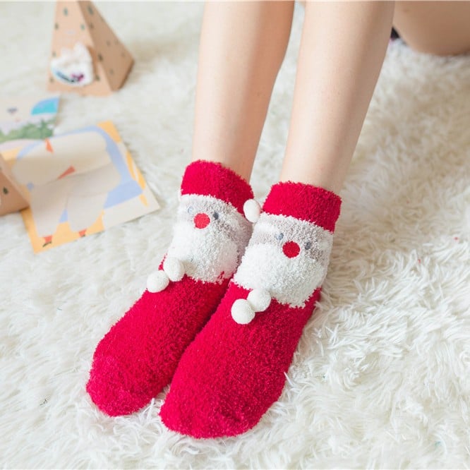 Limited time offer🔥Cute Christmas Style Thickened Warm Socks