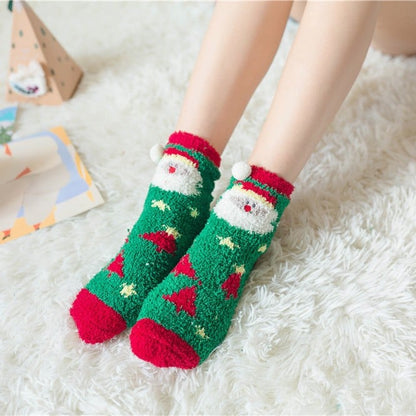 Limited time offer🔥Cute Christmas Style Thickened Warm Socks