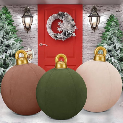 Last Day 70% OFF🎄2025 Giant Inflatable Velvet Christmas Balls