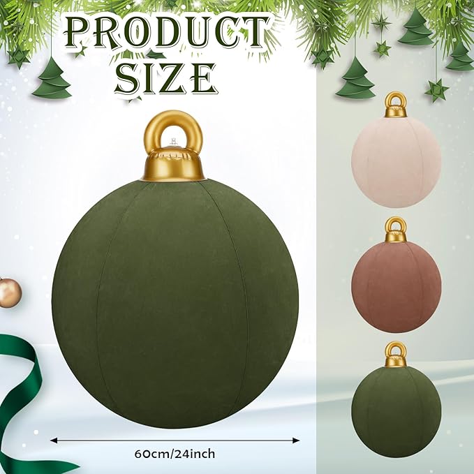 Last Day 70% OFF🎄2025 Giant Inflatable Velvet Christmas Balls
